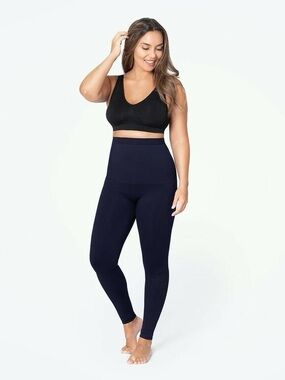 NEW EMPETUA BY SHAPERMINT Navy Shapewear Leggings Size XL